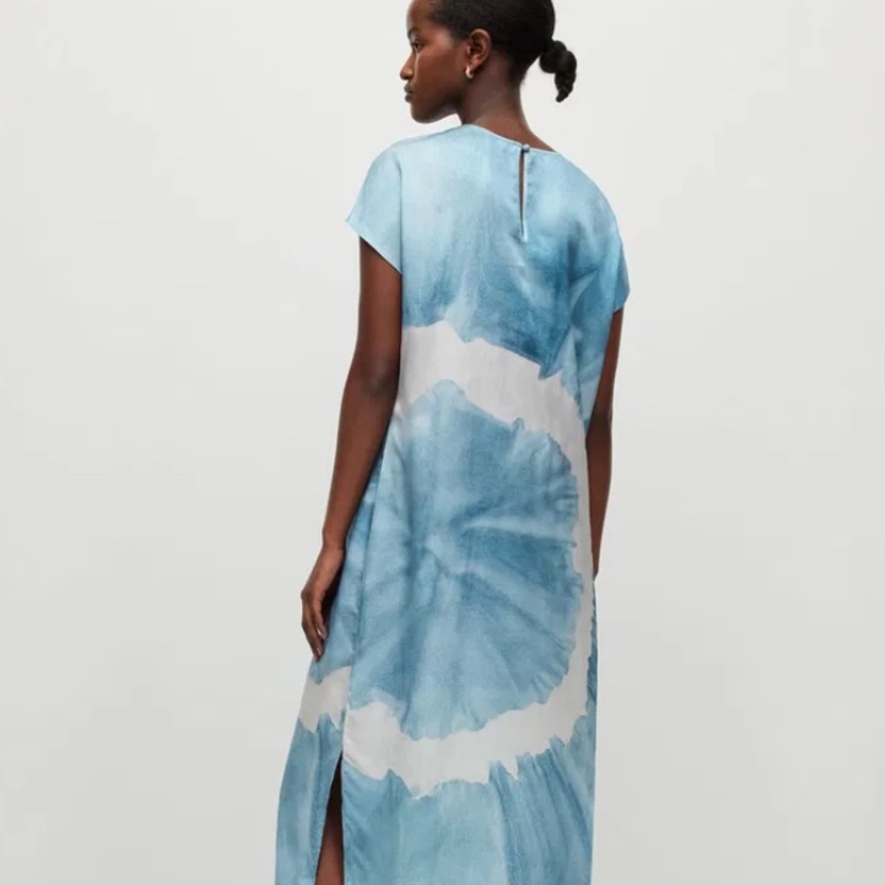 ALLSAINTS Etta Mariana Silk Blend TieDye Dress-NWT in Packaging Sz. UK16/US12 - Picture 6 of 6